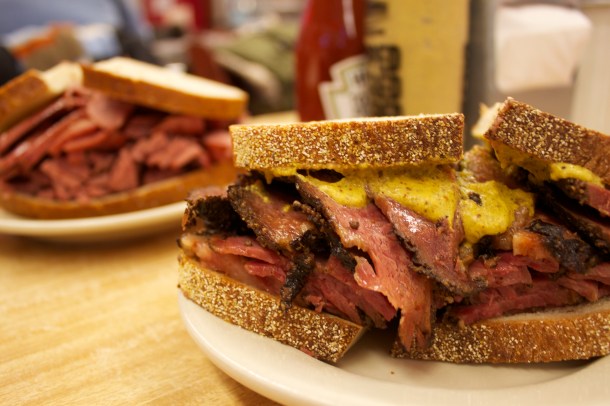 Katz's pastrami on rye with mustard